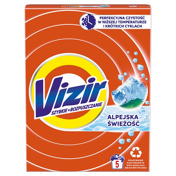 Vizir Proszek do prania Alpine Fresh, 5 prań
