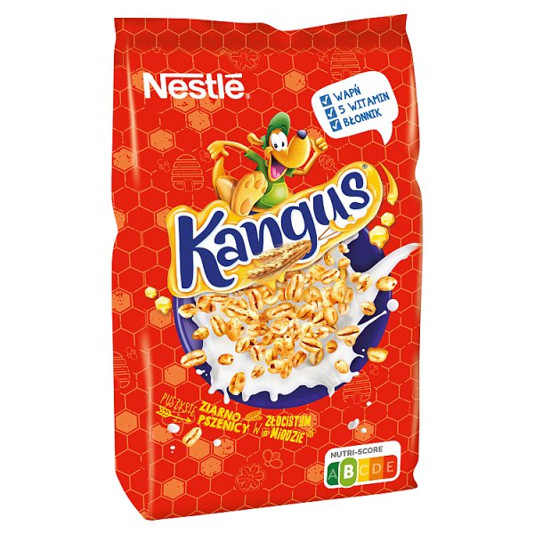 Nestlé Kangus Puszyste ziarno pszenicy w złocistym miodzie 250 g