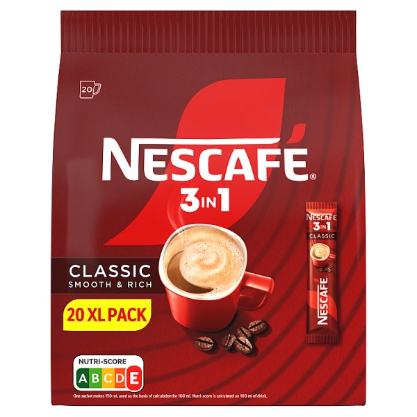 Nescafé 3in1 Classic Rozpuszczalny napój kawowy 165 g (10 x 16,5 g)
