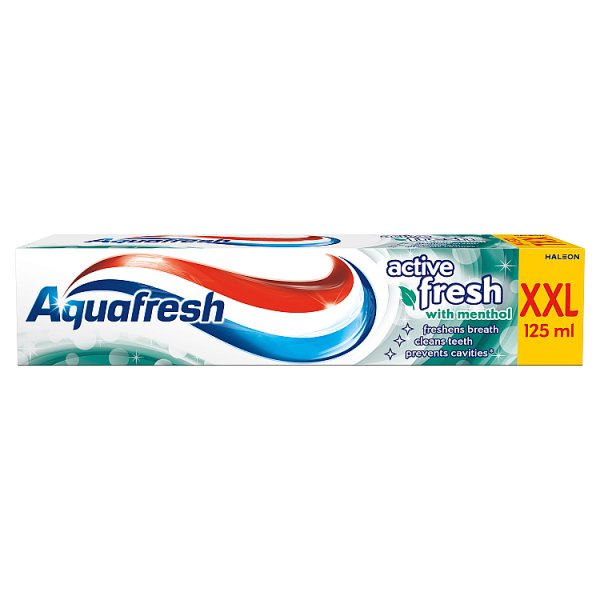 Aquafresh XXL Active Fresh with Menthol Pasta do zębów z fluorkiem 125 ml