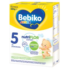 Bebiko Junior 5 Odżywcza formuła na bazie mleka dla przedszkolaka 600 g