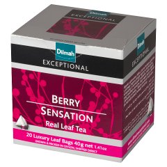 Dilmah Exceptional Czarna cejlońska herbata z dodatkiem jagód malin i aromatów 40 g (20 x 2 g)