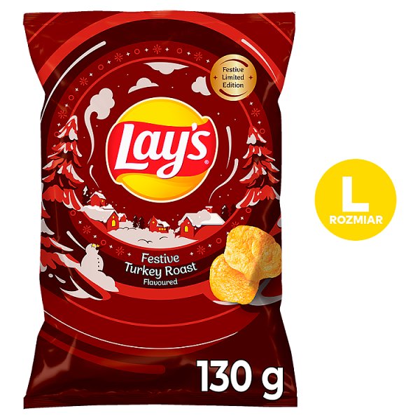Lay&#039;s Chipsy ziemniaczane o smaku pieczeni z indyka 130 g