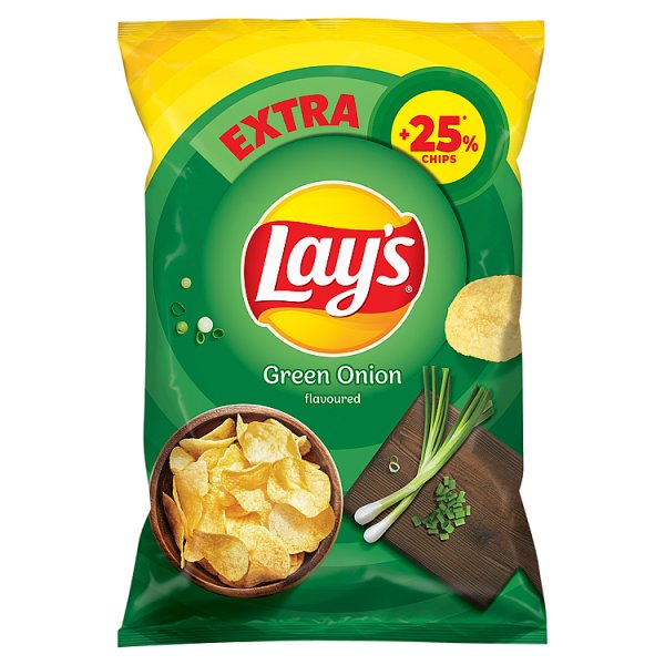 Lay&#039;s Chipsy ziemniaczane o smaku zielonej cebulki 163 g