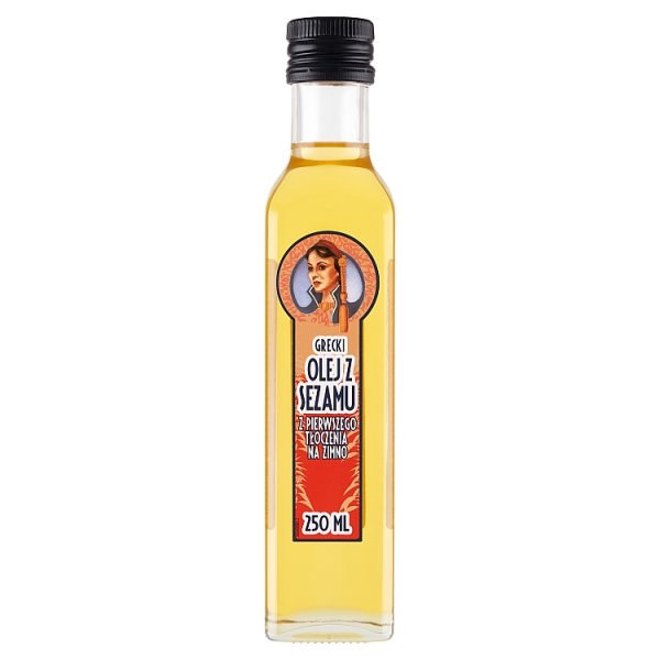 Grecki olej z sezamu z pierwszego tłoczenia na zimno 250 ml