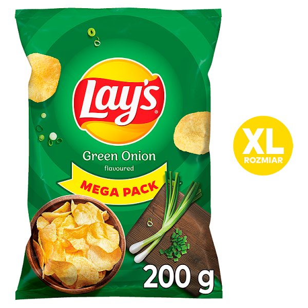Lay&#039;s Chipsy ziemniaczane o smaku zielonej cebulki 200 g