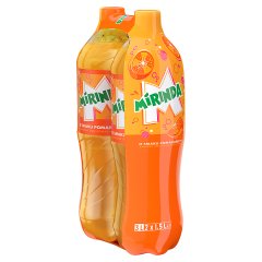 Mirinda Napój gazowany o smaku pomarańczy 3 l (2 x 1,5 l)