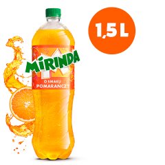 Mirinda Napój gazowany o smaku pomarańczy 1,5 l