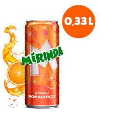 Mirinda Napój gazowany o smaku pomarańczy 330 ml