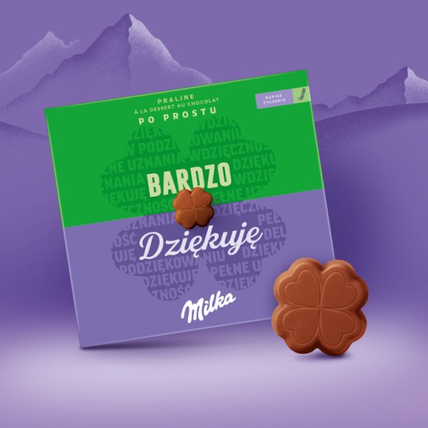 Milka Czekoladki mleczne z nadzieniem kakaowym 110 g