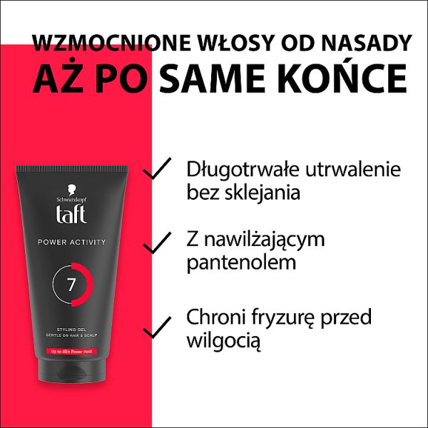 Taft Power Activity Żel do włosów 150 ml