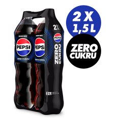 Pepsi-Cola Zero cukru Napój gazowany o smaku cola 3 l (2 x 1,5 l)
