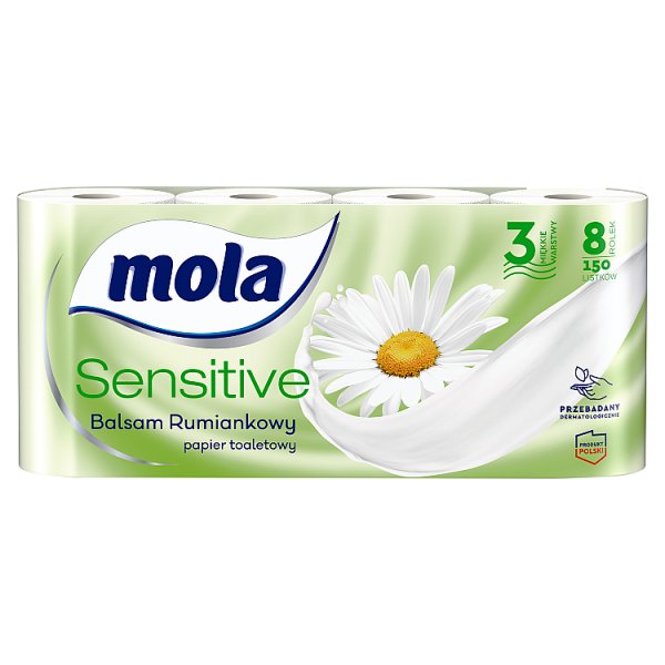 Mola Sensitive Papier toaletowy balsam rumiankowy 8 rolek