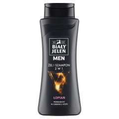 Biały Jeleń Men Żel i szampon 2 w 1 łopian 300 ml