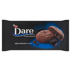 Dare Ciastka kakaowe z nadzieniem z ciemnej czekolady 74 g