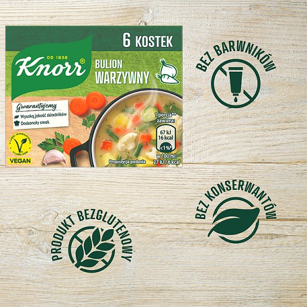 Knorr Bulion warzywny 60 g (6 x 10 g)