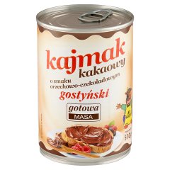 SM Gostyń Kajmak gostyński kakaowy o smaku orzechowo-czekoladowym 510 g