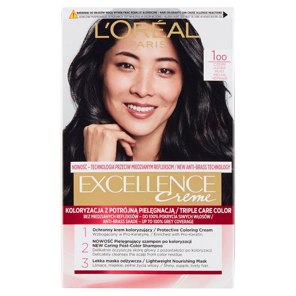 L&#039;Oréal Paris Excellence Farba do włosów czerń 1oo