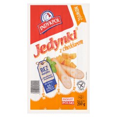 Indykpol Parówki Jedynki z cheddarem 200 g