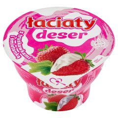 Łaciaty Deser z truskawkami i śmietanką 170 g