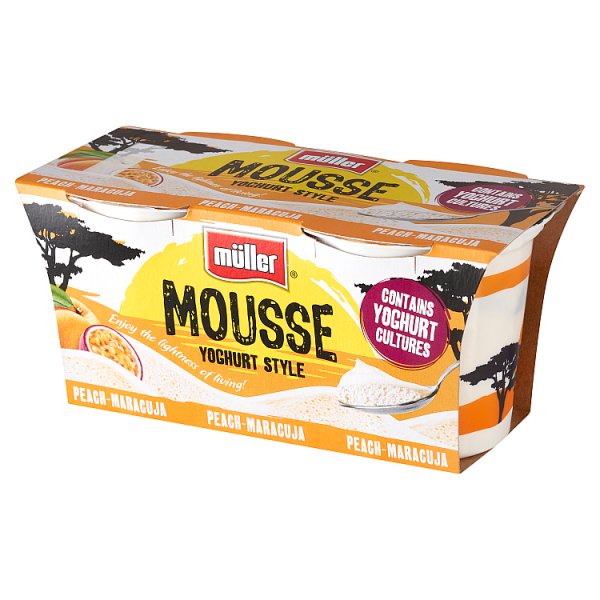 Müller Produkt mleczny fermentowany brzoskwinia-marakuja 190 g  (2 x 95 g)