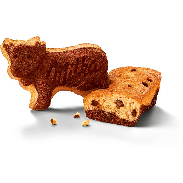 Milka Tender Moo Ciastko biszkoptowe z kawałkami czekolady mlecznej 140 g (5 x 28 g)