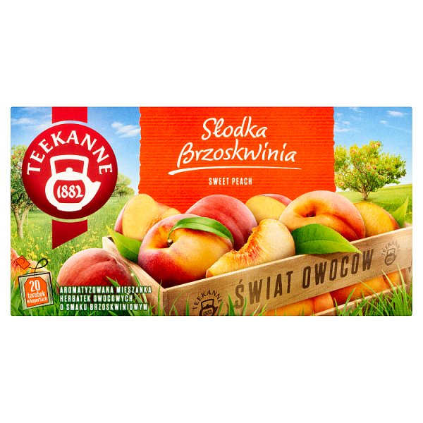 Teekanne Świat Owoców Mieszanka herbatek owocowych słodka brzoskwinia 45 g (20 x 2,25 g)