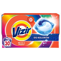 Vizir Platinum PODS Do kolorowych ubrań Kapsułki do prania, 30 prań