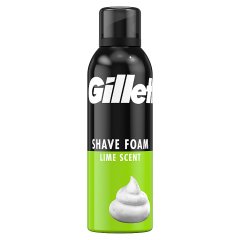 Gillette Classic Pianka do golenia Lime dla mężczyzn, zapach limonki, 200 ml