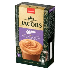 Jacobs Rozpuszczalny napój kawowy z kakao o smaku czekolady Milka 126,4 g (8 x 15,8 g)