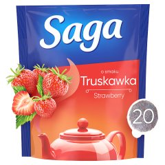 Saga Herbatka owocowa o smaku truskawka 34 g (20 torebek)