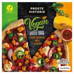 Proste Historie Vegan Pizza BBQ z sosem barbecue dynią i jalapeño 340 g