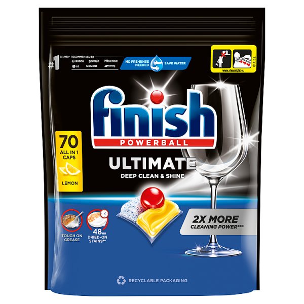 Finish Ultimate Lemon Kapsułki do mycia naczyń w zmywarce 903 g (70 sztuk)