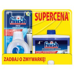 Finish Odświeżacz 4 ml i Płyn do czyszczenia zmywarki 250 ml