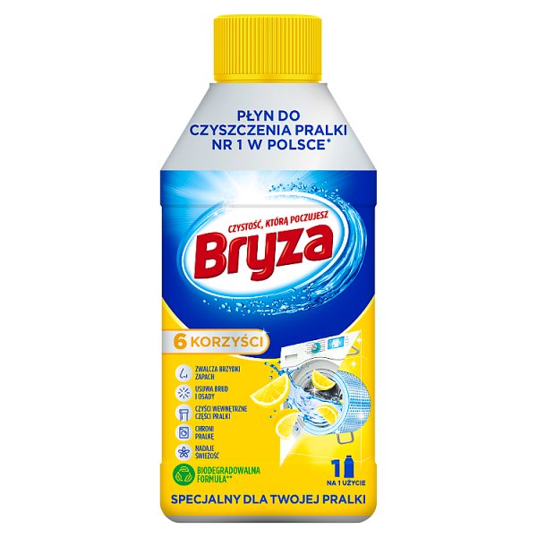 Bryza Lemon Płyn do czyszczenia pralki 250 ml
