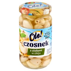 Ole! Czosnek z ziołami w oleju 190 g