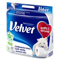 Velvet Papier toaletowy delikatnie biały 4 rolki