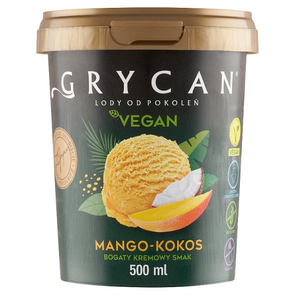 Grycan Vegan Lody mango-kokos 500 ml