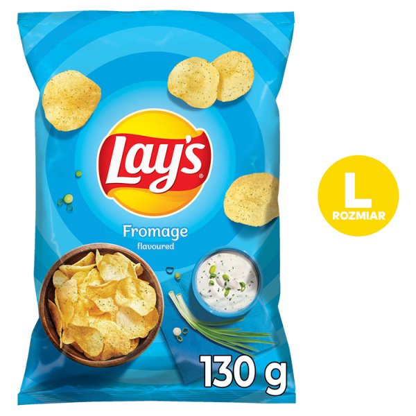 Lay&#039;s Chipsy ziemniaczane o smaku śmietankowego serka z ziołami 130 g