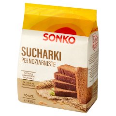 Sonko Sucharki pełnoziarniste 225 g (30 sztuk)