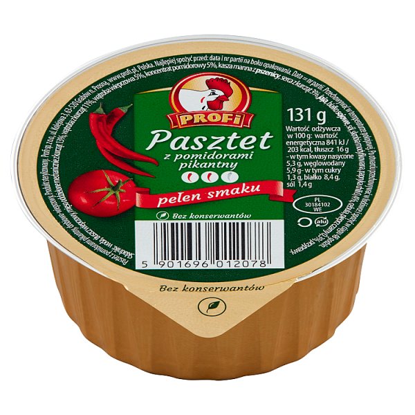 Profi Pasztet z pomidorami pikantny 131 g