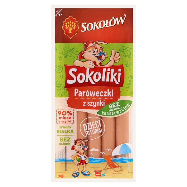 Sokołów Sokoliki Paróweczki z szynki 140 g