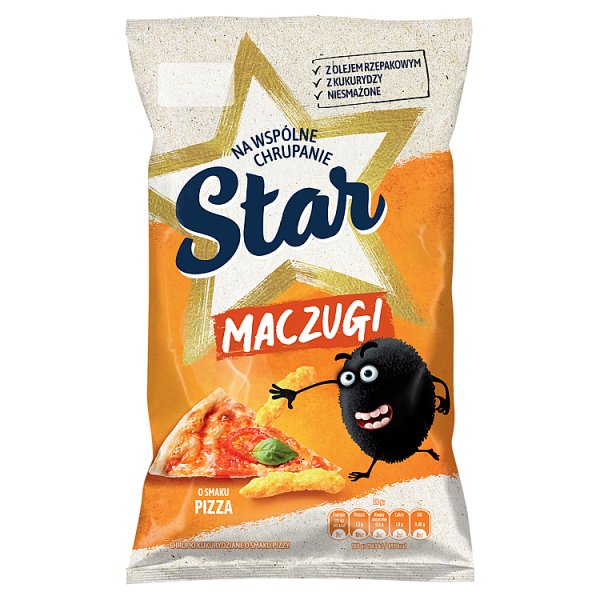 Star Maczugi Chrupki kukurydziane o smaku pizzy 80 g