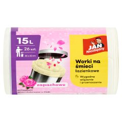 Jan Niezbędny Worki na śmieci łazienkowe zapachowe 15 l 26 sztuk