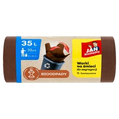 Jan Niezbędny Worki na śmieci do segregacji zawiązywane bioodpady 35 l 20 sztuk