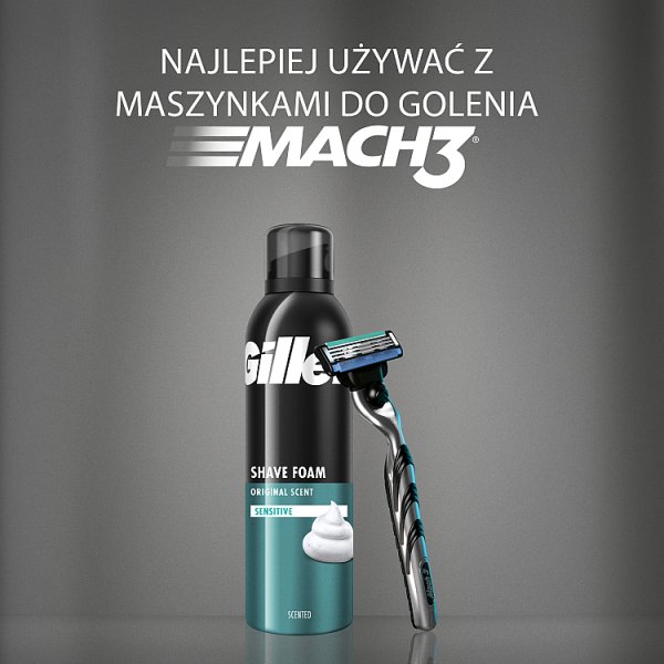 Gillette Classic Pianka do golenia do skóry wrażliwej, 200 ml