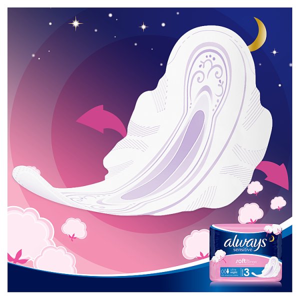 Always Platinum Podpaski ze skrzydełkami Secure Night, 14 sztuk