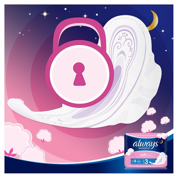 Always Platinum Podpaski ze skrzydełkami Secure Night, 14 sztuk