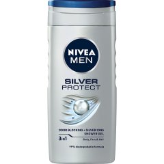 Nivea MEN Silver Protect ŻEL POD Prysznic DLA Mężczyzn 250ml