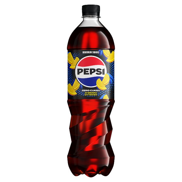 Pepsi-Cola Zero cukru Napój gazowany typu cola o smaku cytryny 0,85 l